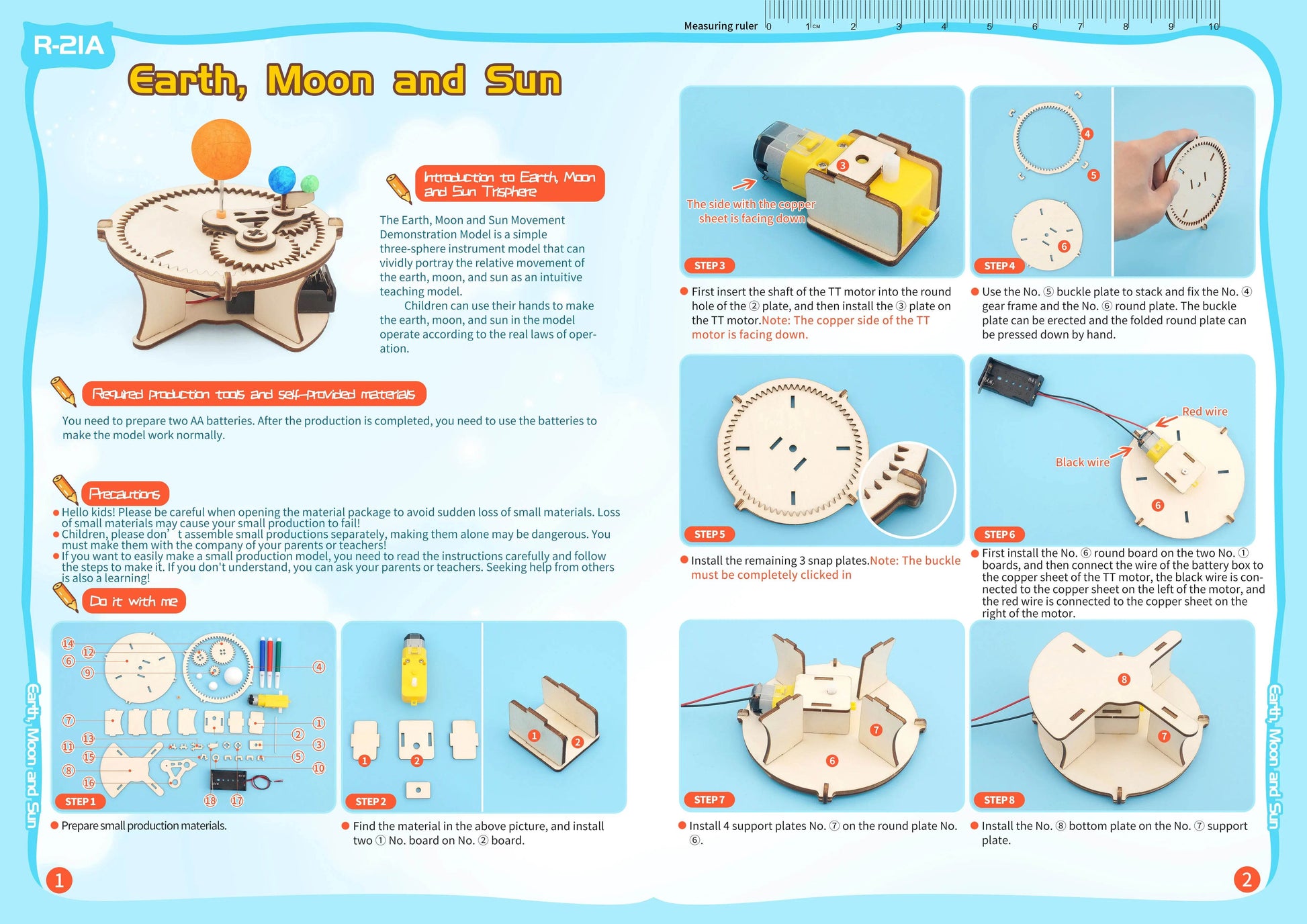 DIY Science Toys Children Educational STEM Kits Car Dinosaur Model Technologia Experimental Tool Wood Puzzle Games School Supply - ToylandEU