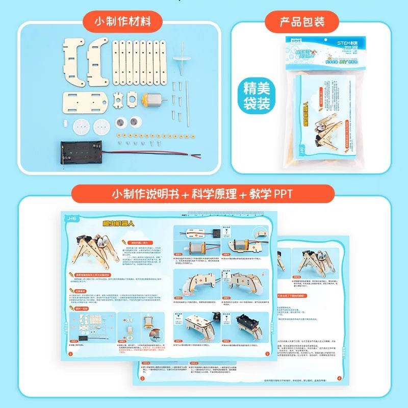 DIY Science Toys Children Educational STEM Kits Car Dinosaur Model Technologia Experimental Tool Wood Puzzle Games School Supply - ToylandEU