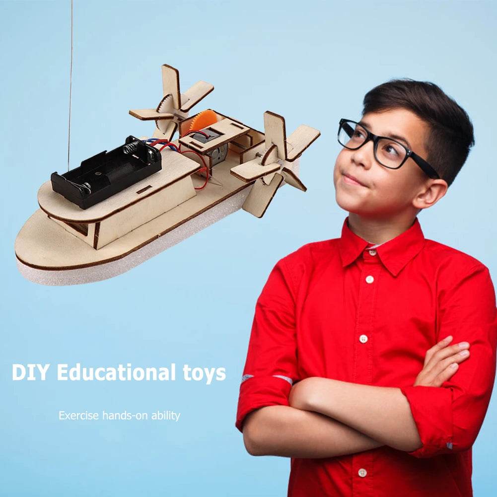 DIY Science Toys Children Educational STEM Projects Kits 3D Assemble Car Boat Model Wood Puzzle Toy Scientific Experiment Kit - ToylandEU