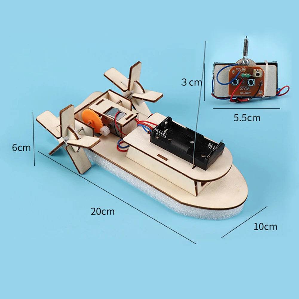 DIY Science Toys Children Educational STEM Projects Kits 3D Assemble Car Boat Model Wood Puzzle Toy Scientific Experiment Kit - ToylandEU