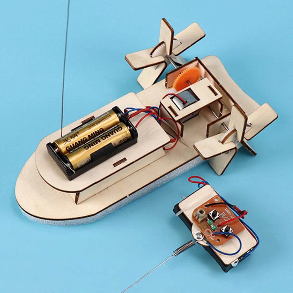 DIY Science Toys Children Educational STEM Projects Kits 3D Assemble Car Boat Model Wood Puzzle Toy Scientific Experiment Kit - ToylandEU