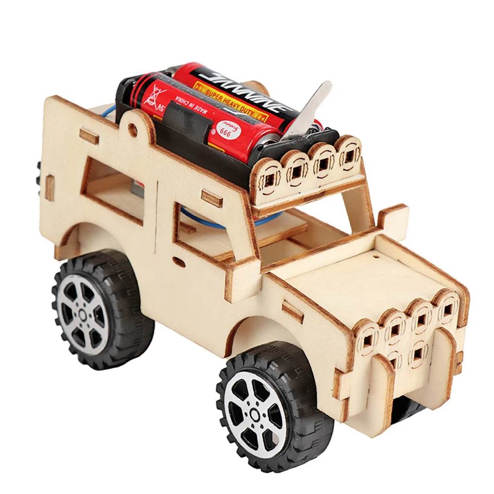 DIY Science Toys Children Educational STEM Projects Kits 3D Assemble Car Boat Model Wood Puzzle Toy Scientific Experiment Kit - ToylandEU