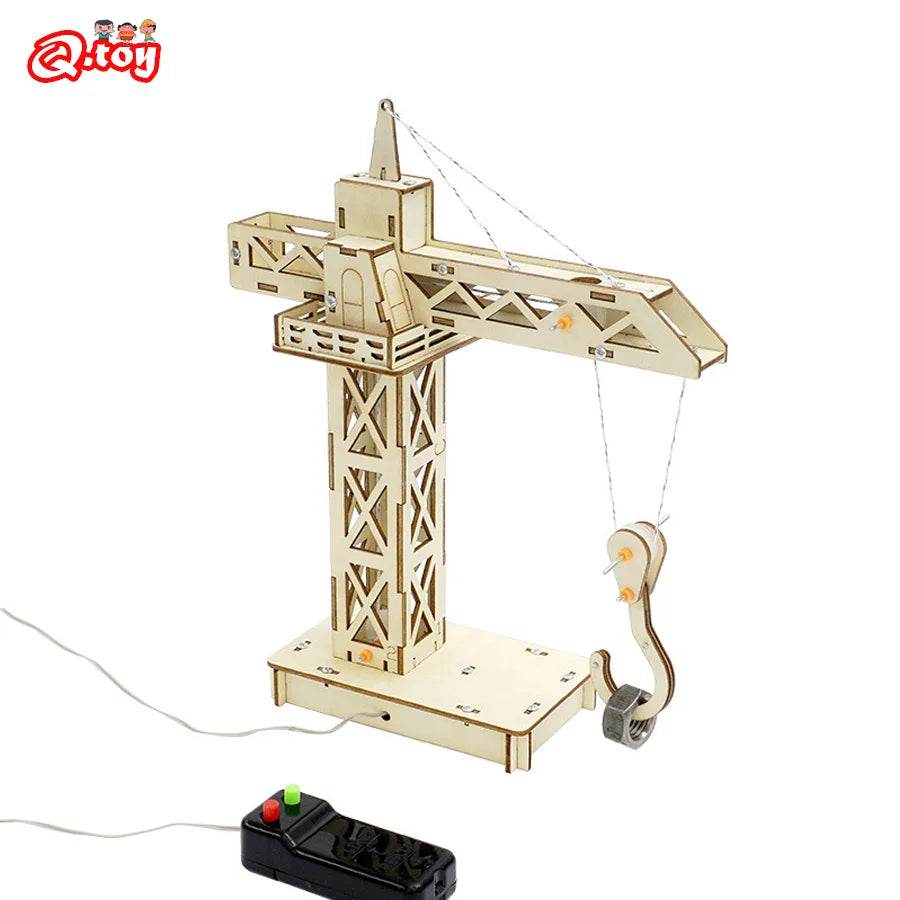 DIY Science Toys Experimental Tool STEM Kit Remote Tower Crane Model Educational Teaching Aids for Kids - ToylandEU