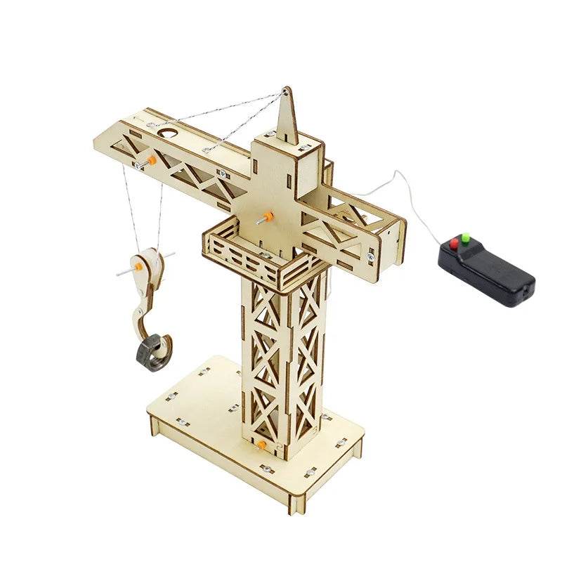 DIY Science Toys Experimental Tool STEM Kit Remote Tower Crane Model Educational Teaching Aids for Kids - ToylandEU