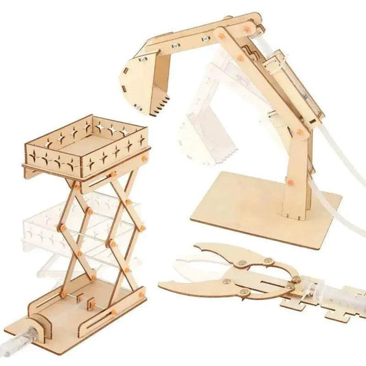  DIY Scientific Experimental Platform Excavator Puzzle Toy Hydraulic Arm Engineering Model Children's Education Gift -  ToylandEU™