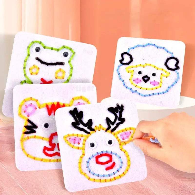 DIY Sewing Kit for Kids Montessori Fine Motor Skills - ToylandEU