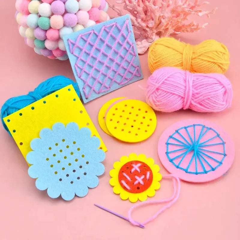 DIY Sewing Kit for Kids Montessori Fine Motor Skills - ToylandEU