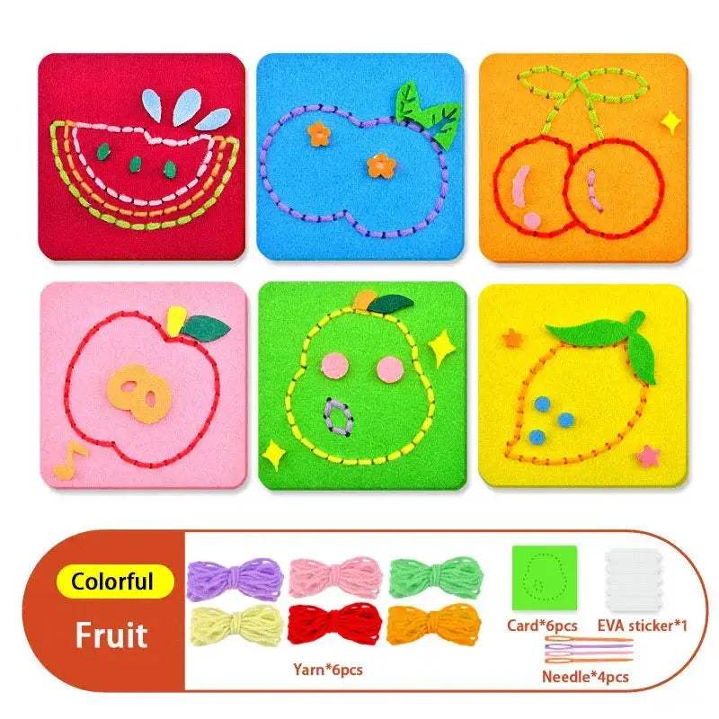 DIY Sewing Kit for Kids Montessori Fine Motor Skills - ToylandEU