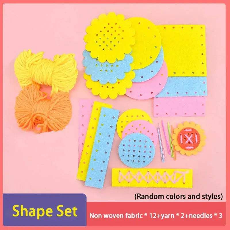 DIY Sewing Kit for Kids Montessori Fine Motor Skills - ToylandEU