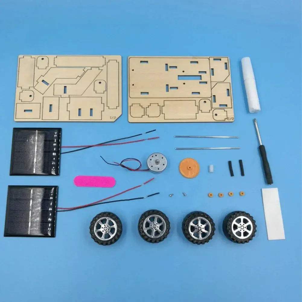 DIY Solar Lunar Rover Model Wooden Puzzle Toy Educational - ToylandEU