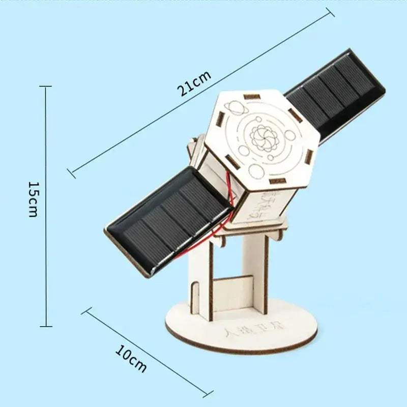 DIY Solar Satellite Educational Wooden Puzzle Kit For Kids - ToylandEU