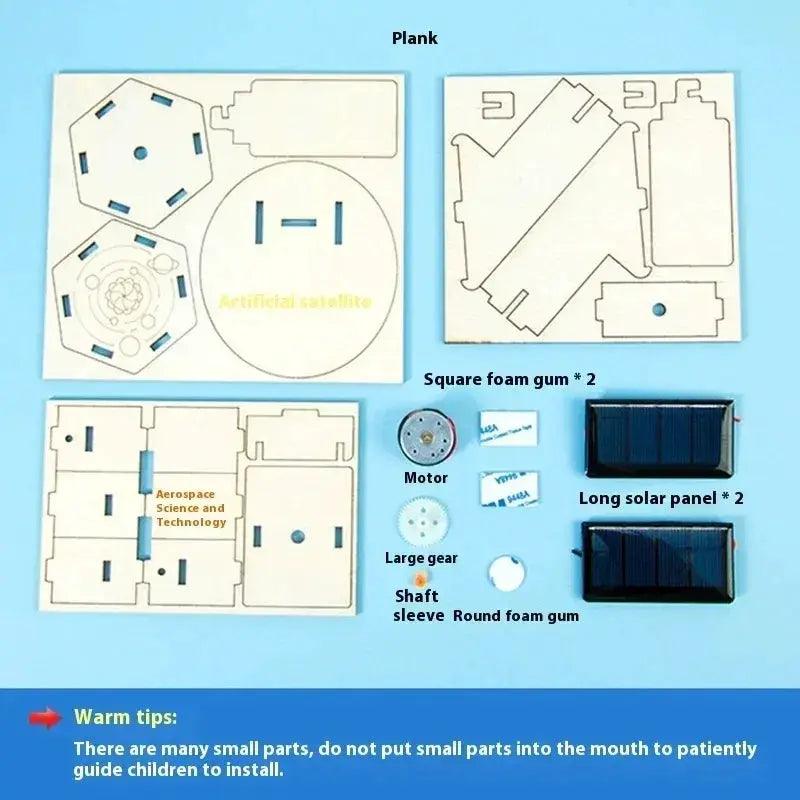  DIY Solar Satellite Educational Wooden Puzzle Kit STEM -  ToylandEU™