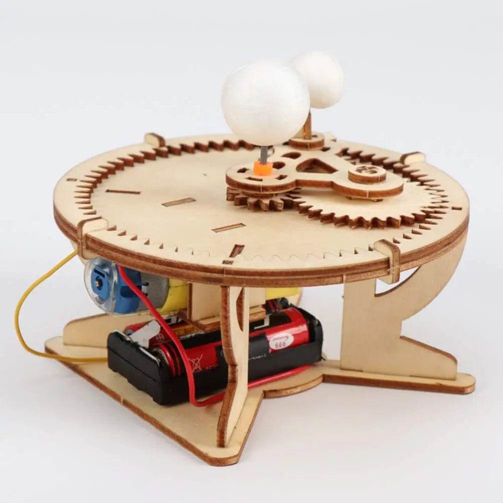 DIY Solar System Model Kit Wooden Puzzle Mechanical Set Assembling Sun Earth Moon Planet Educational Science Toys for Kids - ToylandEU