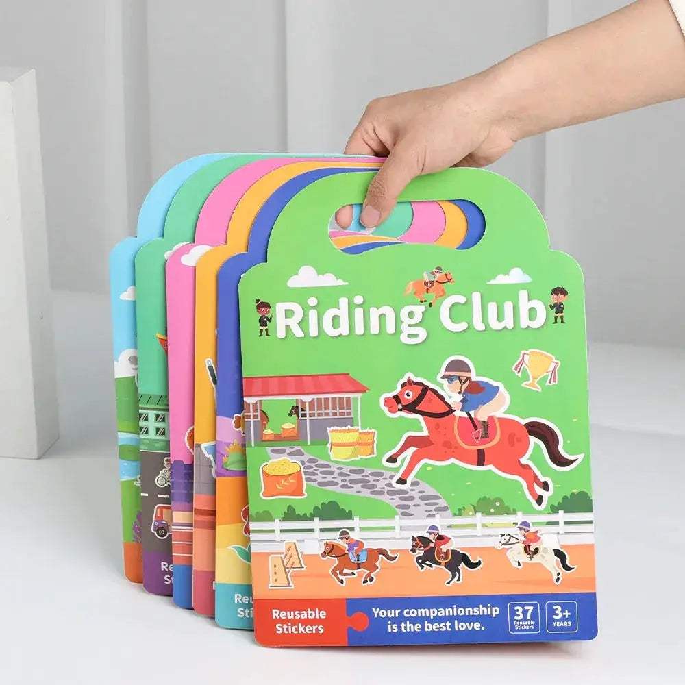 DIY Sticker Book Kids Portable Reusable Quiet Busy Activity - ToylandEU