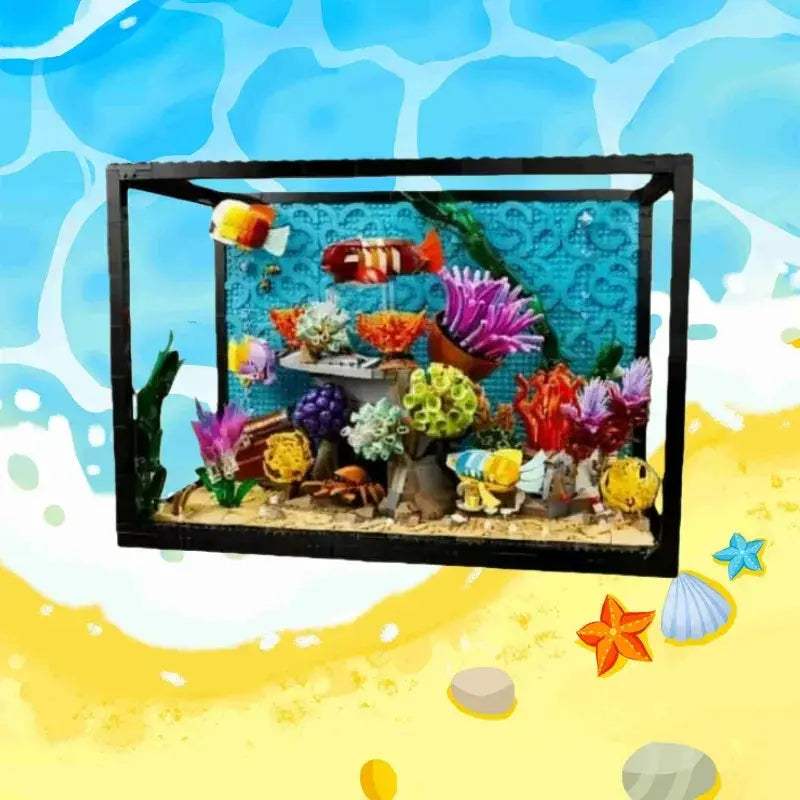 DIY Tropical Aquarium Building Blocks Set For Kids And Adults - ToylandEU