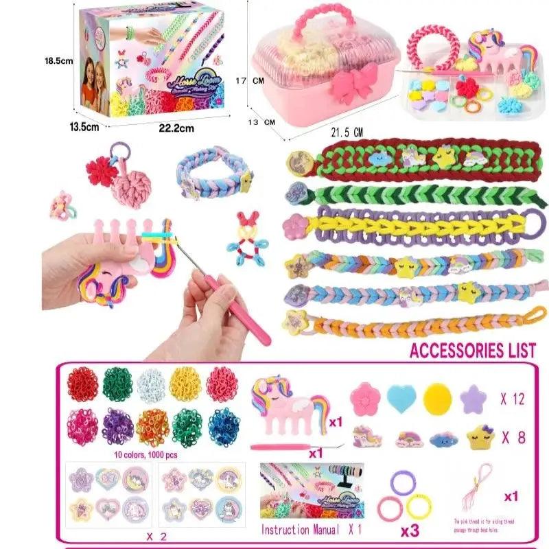  DIY Weaving Loom Kit For Kids Bracelet Craft Creative -  ToylandEU™