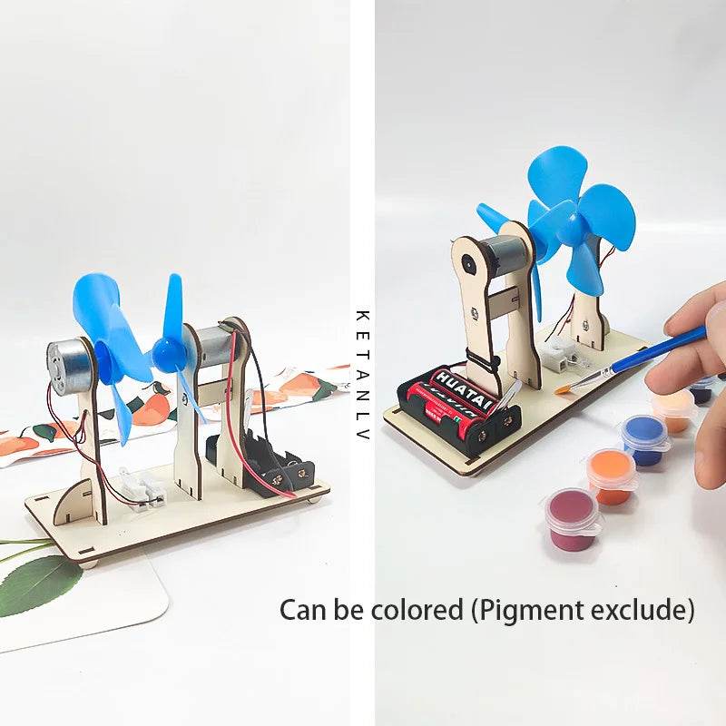 DIY Wind Driven Generator Model STEM Science Toys Educational Learning Kit for Kids - ToylandEU