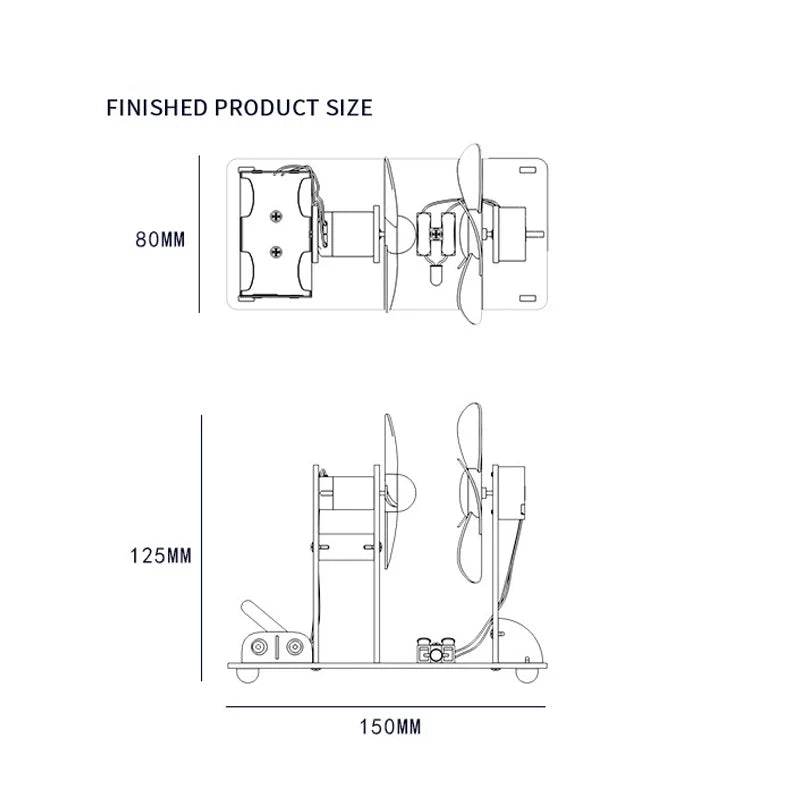 DIY Wind Driven Generator Model STEM Science Toys Educational Learning Kit for Kids - ToylandEU