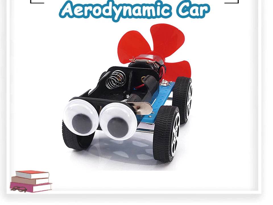 DIY Wind Power Car Assemble Science Model Materials Kits School Projects Teaching Kids Educational Toys Puzzle Equipment Toys - ToylandEU