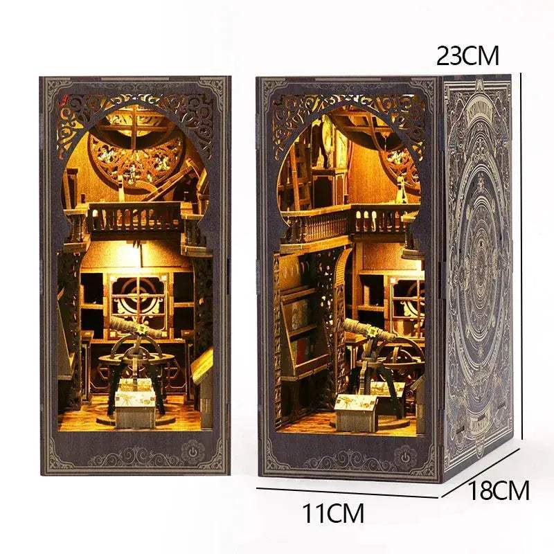 DIY Wooden Book Nook Insert Kit For Dollhouses Decorative - ToylandEU
