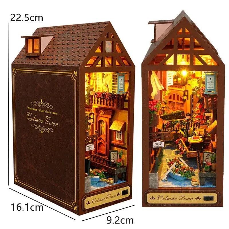  DIY Wooden Book Nook Insert Kit for Dollhouses Classic -  ToylandEU™