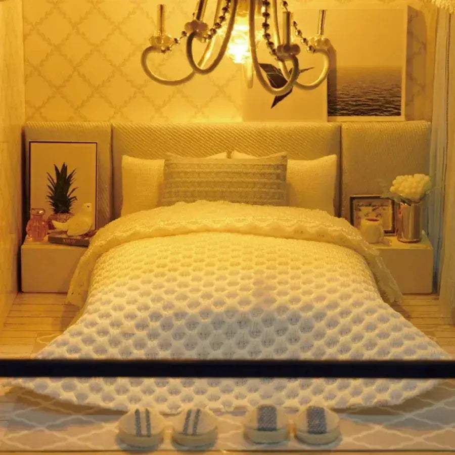DIY Wooden Doll House Kit With Furniture For Kids Beginners - ToylandEU