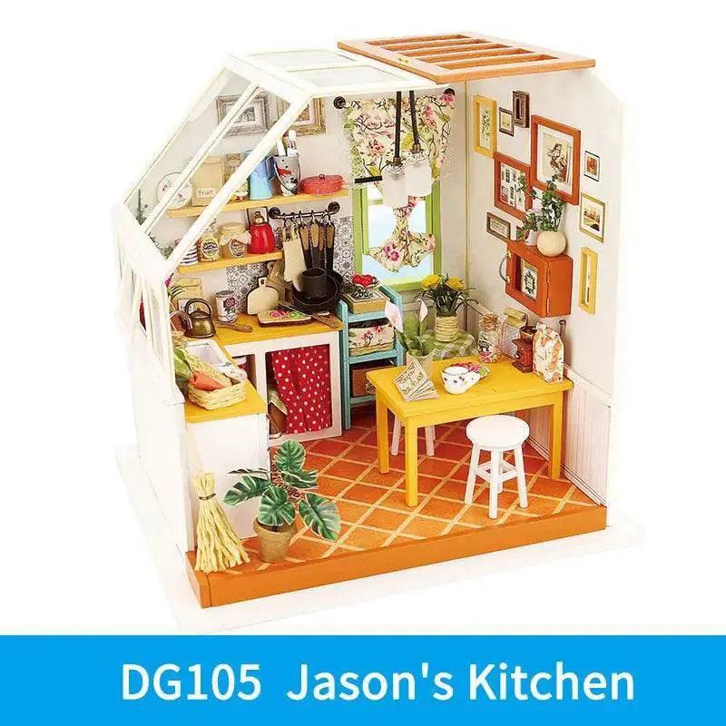  DIY Wooden Miniature Dollhouse 1:24 Model Kit -  ToylandEU™