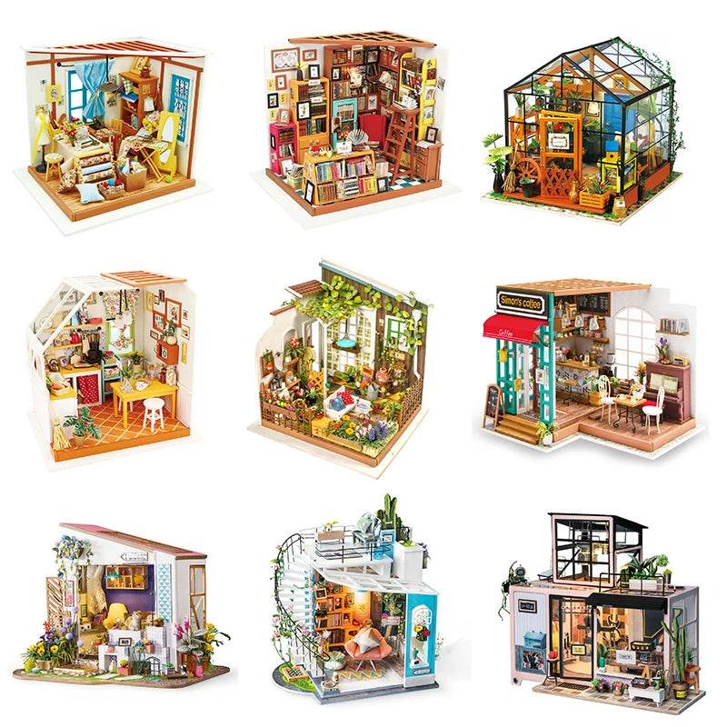 DIY Wooden Miniature Dollhouse 1:24 Model Kit - ToylandEU