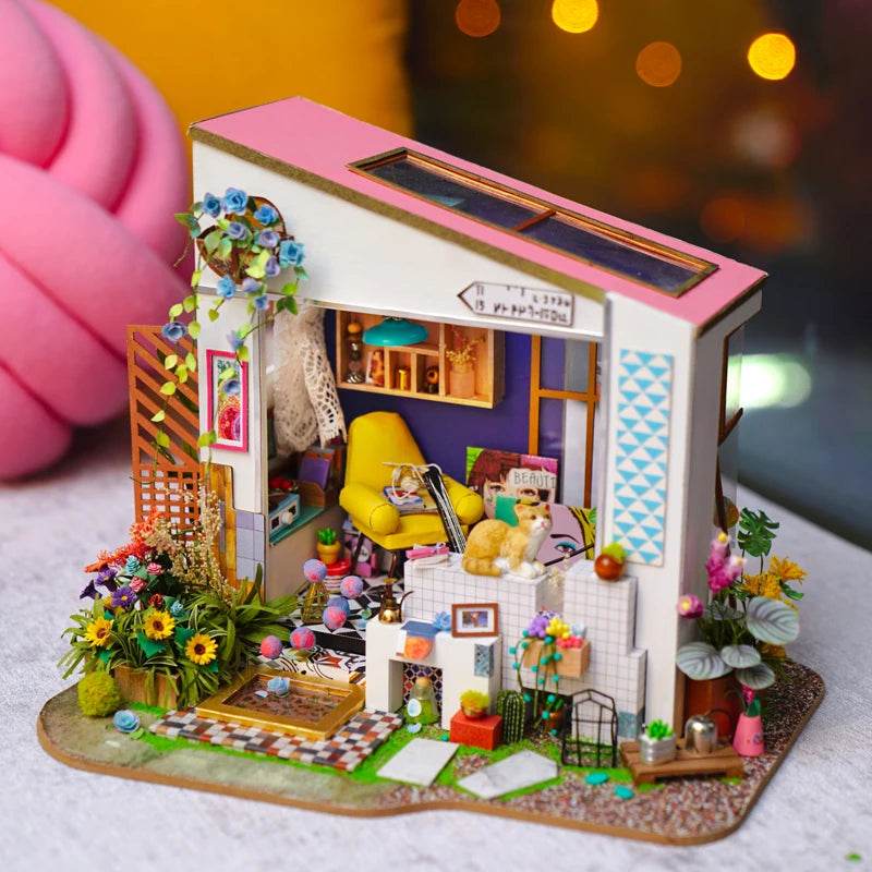 DIY Wooden Miniature Dollhouse 1:24 Model Kit - ToylandEU