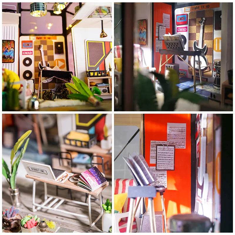 DIY Wooden Miniature Dollhouse 1:24 Model Kit - ToylandEU