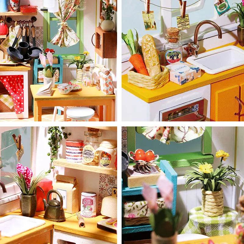 DIY Wooden Miniature Dollhouse 1:24 Model Kit - ToylandEU