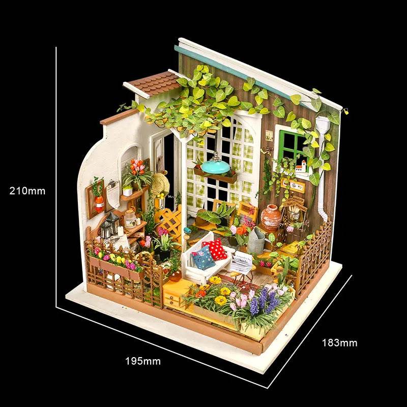DIY Wooden Miniature Dollhouse 1:24 Model Kit - ToylandEU