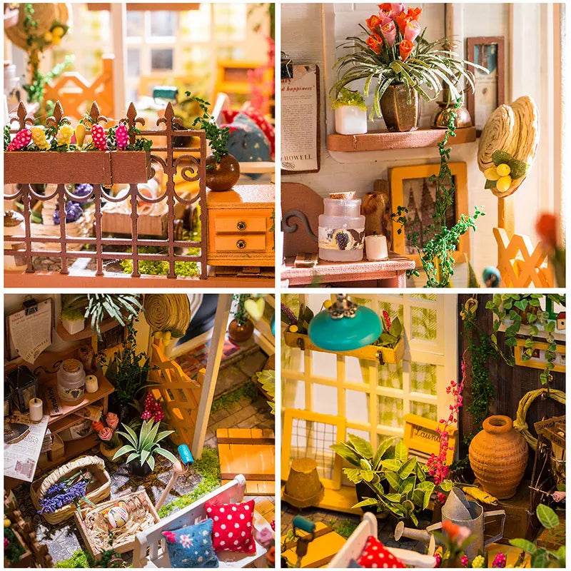 DIY Wooden Miniature Dollhouse 1:24 Model Kit - ToylandEU
