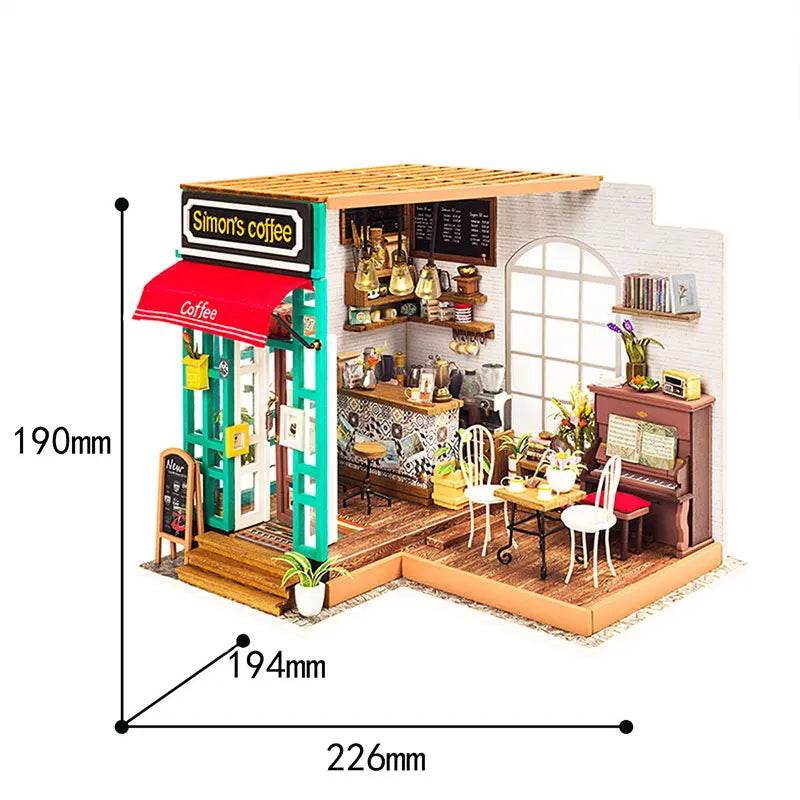 DIY Wooden Miniature Dollhouse 1:24 Model Kit - ToylandEU