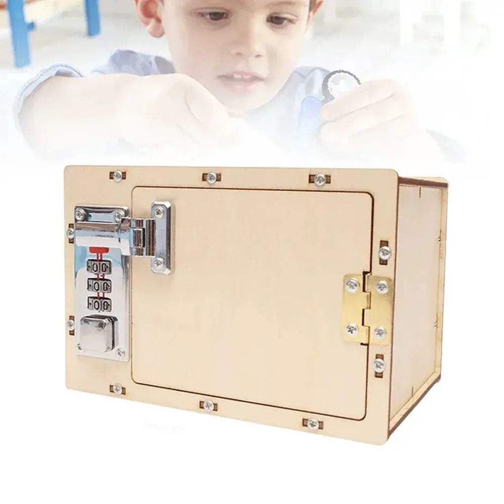 DIY Wooden Password Box STEM Toy for Kids Skill Building - ToylandEU