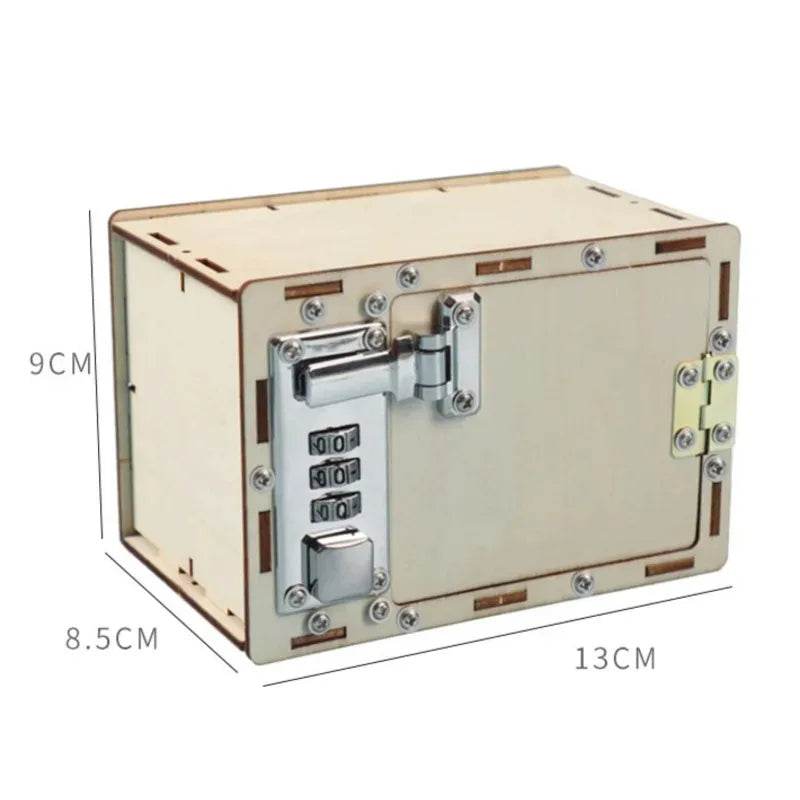 DIY Wooden Password Box for Kids Assembling Code Box Science School Projects Experiment Kits Science Toys STEM Educational Toys - ToylandEU