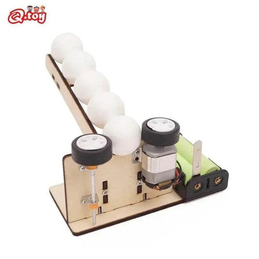  DIY Wooden Puzzle Pitching Machine STEM Toys Technologia Science Experimental Tool Kit Learning Education Games for Kids -  ToylandEU™
