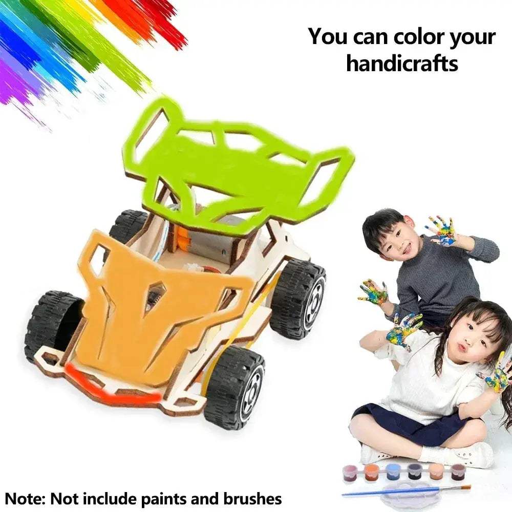 DIY Wooden RC Car Kit For STEM Education And Creativity - ToylandEU