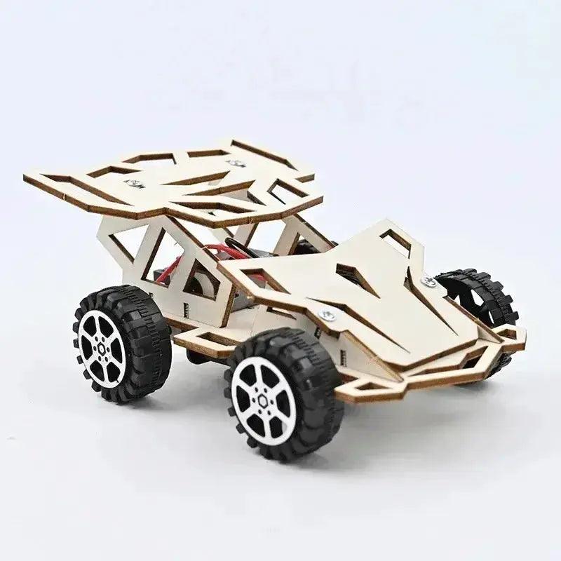  DIY Wooden Remote Control Car Wooden Four Wheel Drive Racing Assembling Science Experiment Kits KIDS STEM Educational Toy -  ToylandEU™