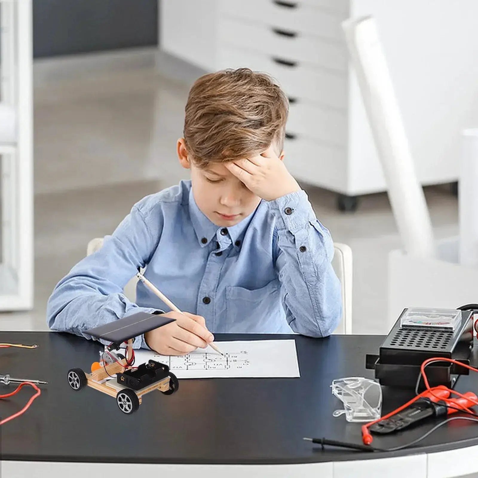 DIY Wooden Solar Car Kit For Kids STEM Learning Experience - ToylandEU