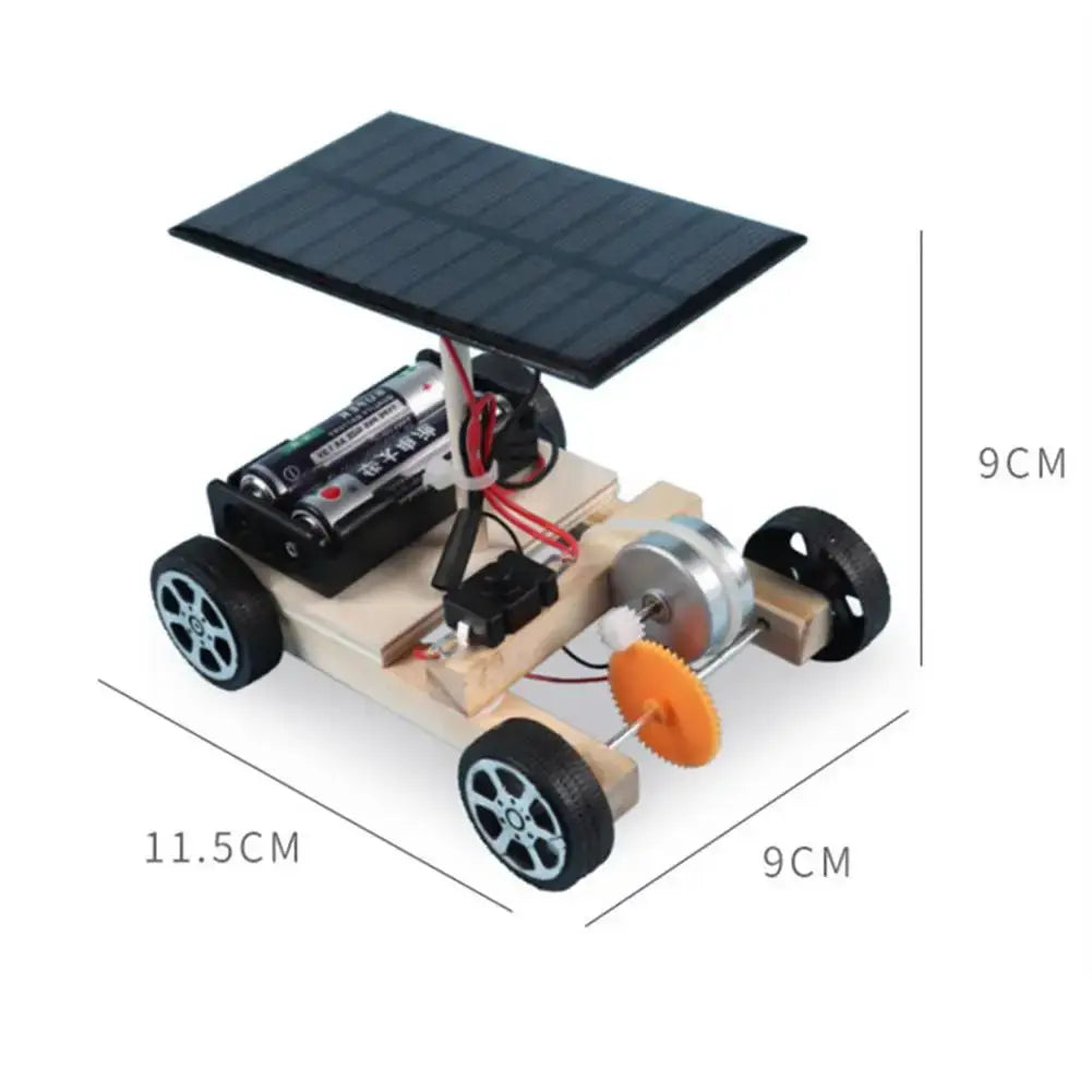 DIY Wooden Solar Car Kit For Kids STEM Learning Experience - ToylandEU