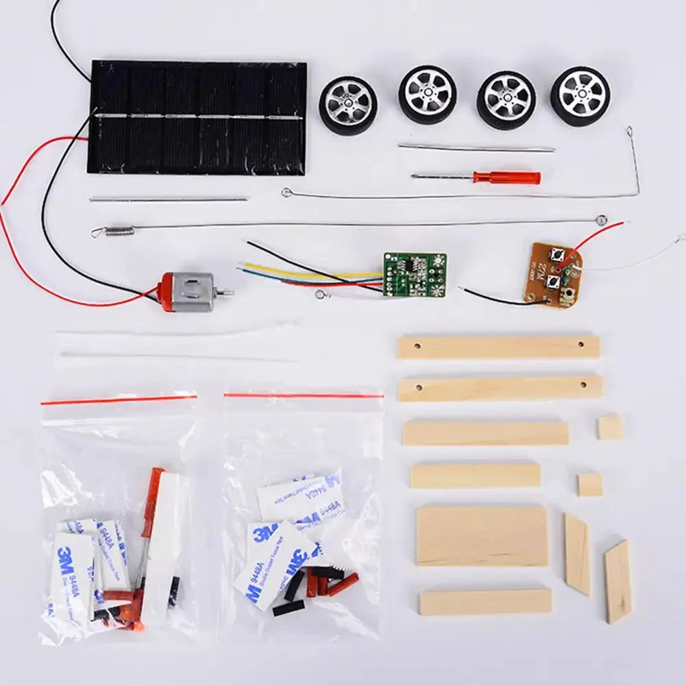 DIY Wooden Solar Car Kit For Kids STEM Learning Experience - ToylandEU