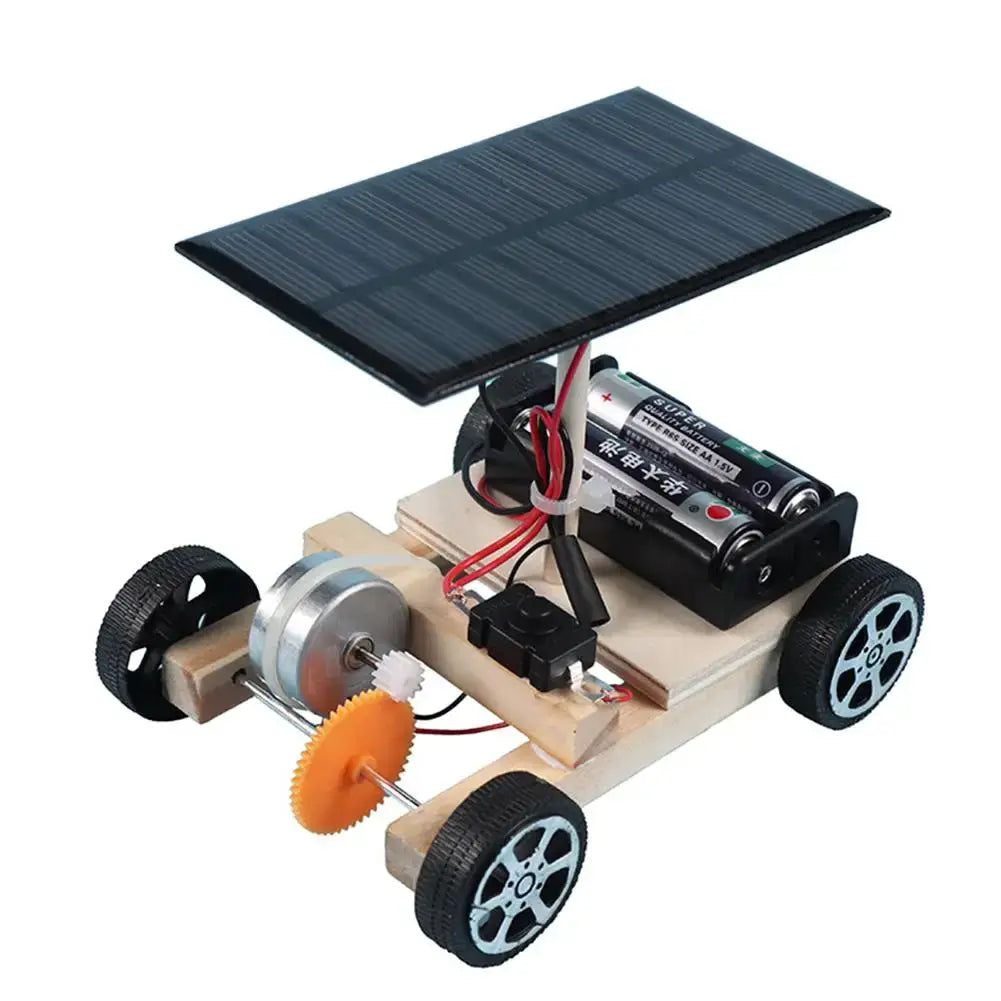 DIY Wooden Solar Car Kit For Kids STEM Learning Experience - ToylandEU