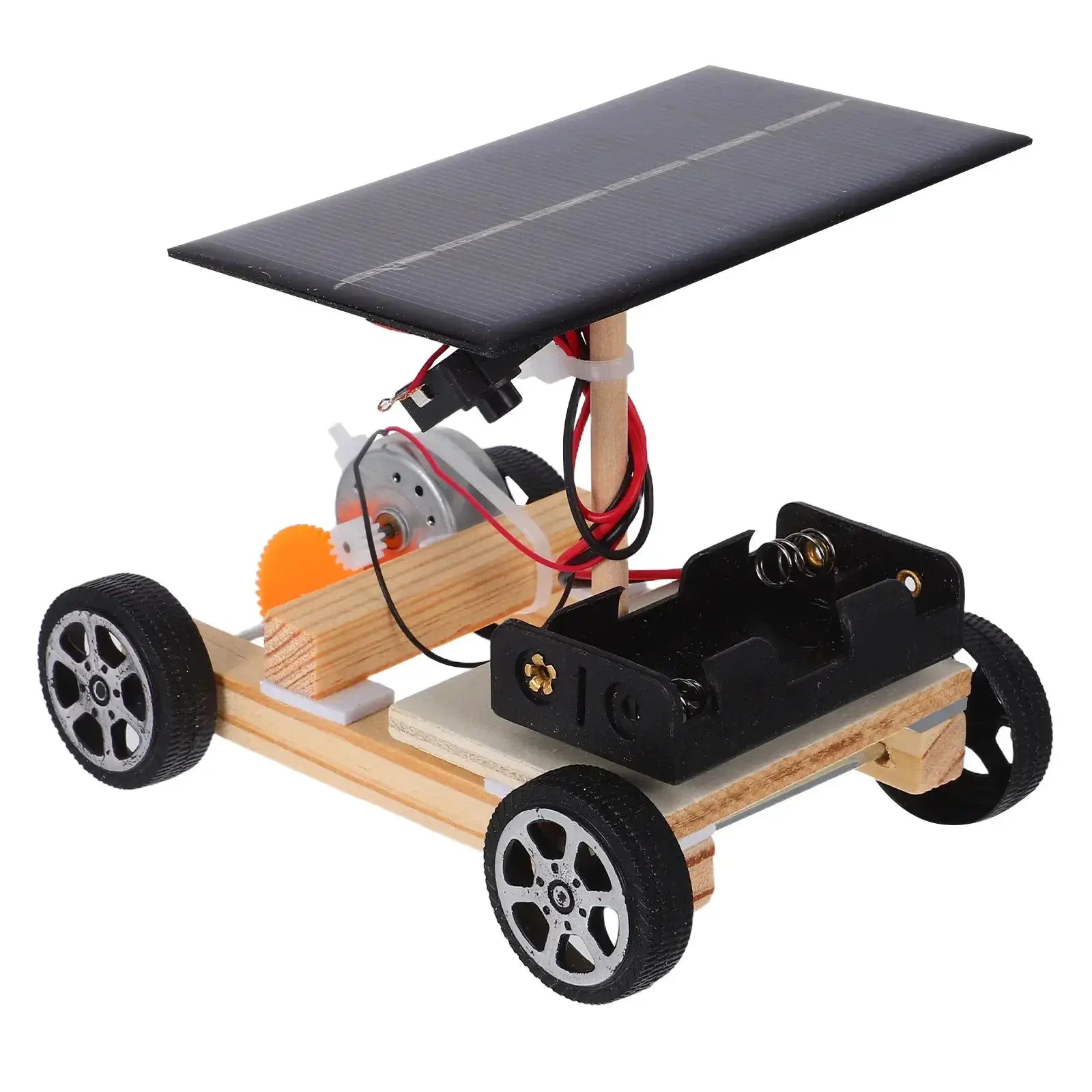 DIY Wooden Solar Car Kit For Kids STEM Learning Experience - ToylandEU