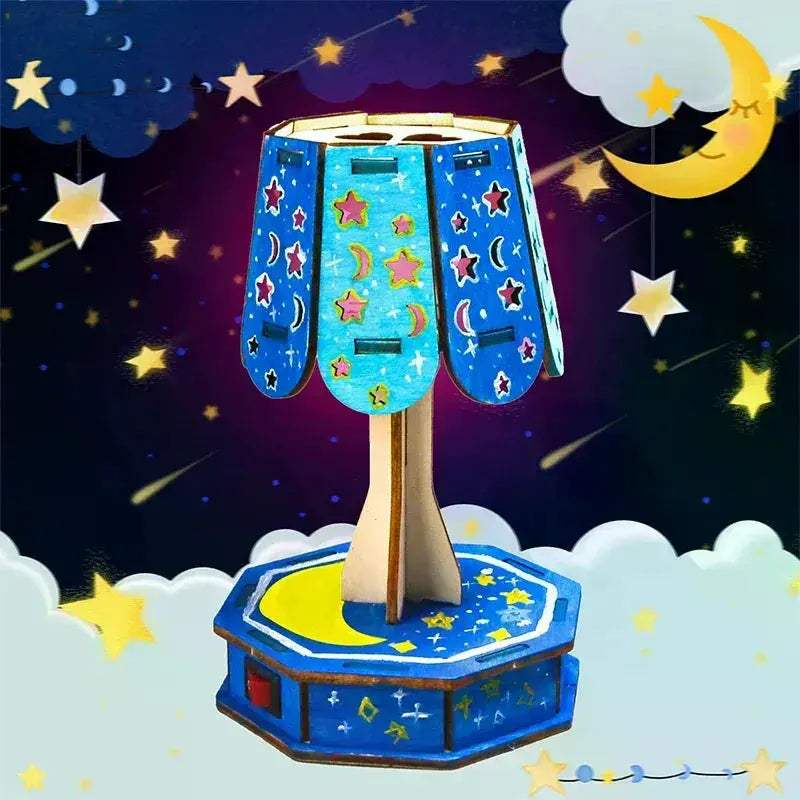 DIY Wooden Table Lamp Kit For Kids Educational STEM Puzzle - ToylandEU