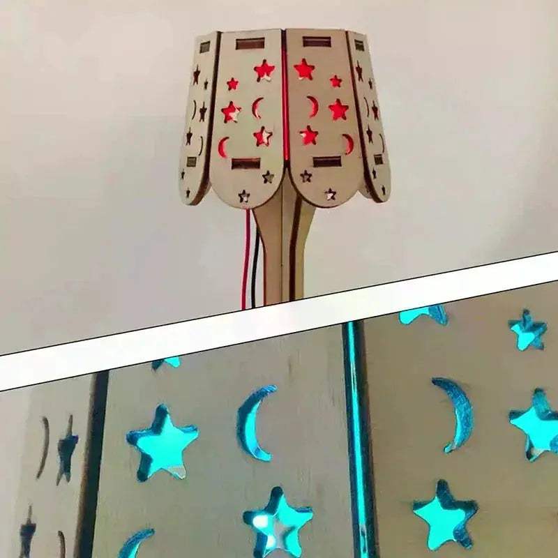 DIY Wooden Table Lamp Kit For Kids Educational STEM Puzzle - ToylandEU