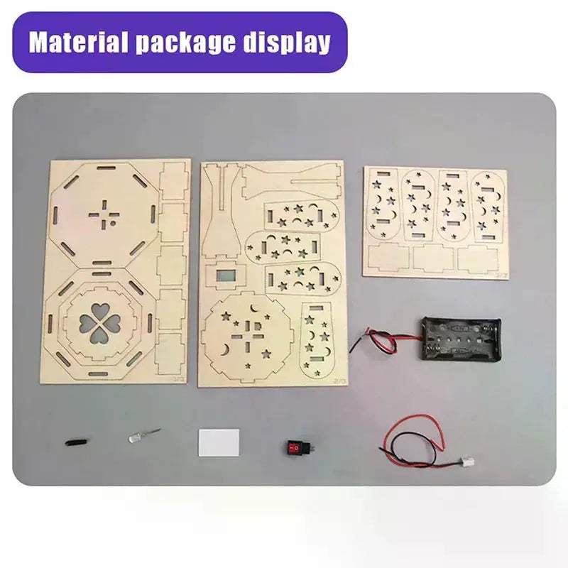 DIY Wooden Table Lamp Kit For Kids Educational STEM Puzzle - ToylandEU