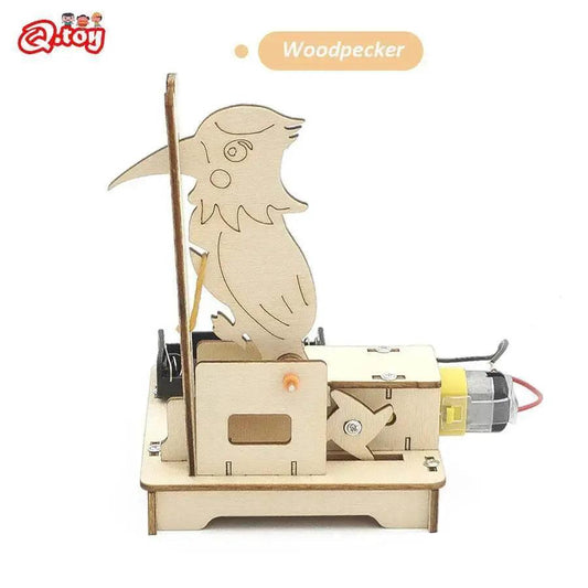  DIY Woodpecker Assemble Model Science Toys Children Technologia Educational STEM Kit Wooden Puzzle -  ToylandEU™