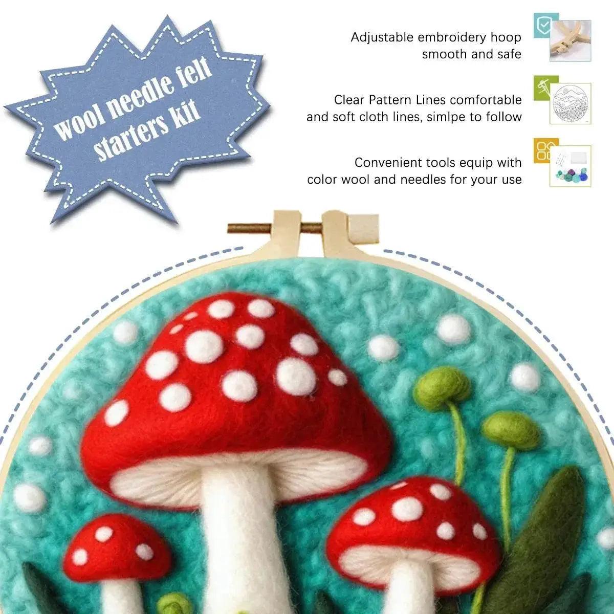  DIY Wool Needle Felting Painting Kit Night Sky Scenery Handmade Needle Picture Craft Home Decor -  ToylandEU™
