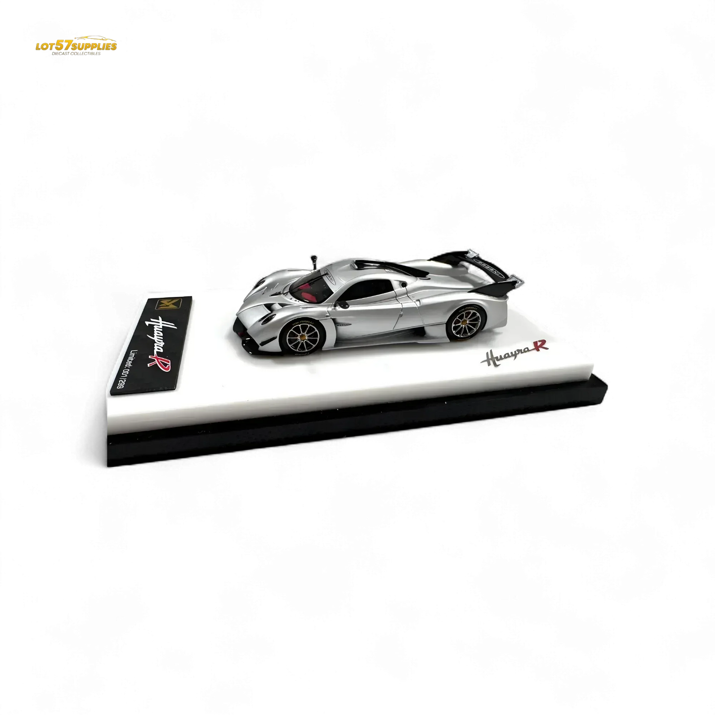 DMY Pagani Huayra R - Matte Silver 1/64 - ToylandEU